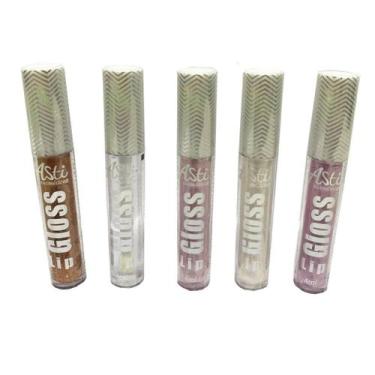 Imagem de Brilho Labial Lip Gloss 05uni Diferentes Cores Asti1023