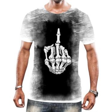 Imagem de Camiseta Camisa Arte Tumblr Esqueletos Caveira Ossos Moda 10 - Enjoy S