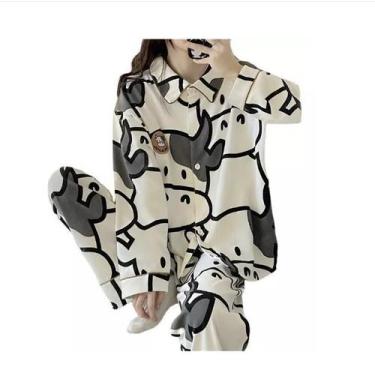 Imagem de Pijamas Shuiyi - Modelo Vaca Fofa - Roupas para Casa (Primavera/Outono