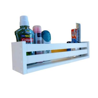 Imagem de Kit Nicho Para Lavabo Estante Organizador De Banheiro 3u40cm - Arte Ce