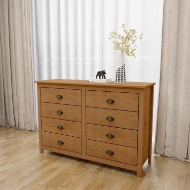 Imagem de Cômoda 8 Gavetas Topázio 9102FN Freijó Finestra