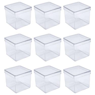 Imagem de Caixinha De Acrílico 4cm Para Lembrancinha Festa Doces 20 Unidades