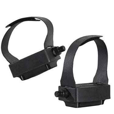 Imagem de DRBIKE Pedais de bicicleta ergométrica com alças com eixo de rosca de 9/40.6 cm para bicicleta ergométrica, bicicleta ergométrica interna, academia doméstica, 1 par