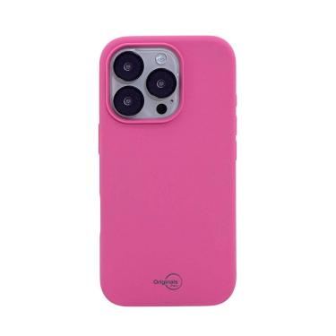Imagem de Capa iPhone 16 Pro Max, Originais iPlace, Silicone Essential, Pink 