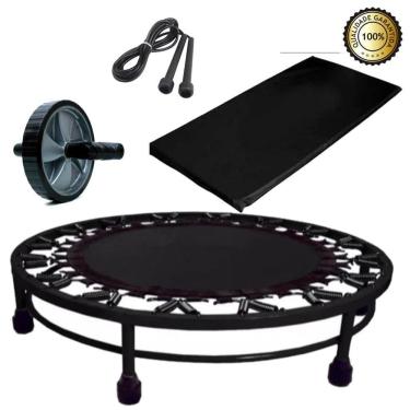 Imagem de Cama Elástica + Corda De Pular + Roda Abdominal + Colchonete