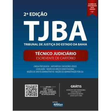 Imagem de Livro - Apostila TJBA - Técnico Judiciário e Escrevente de Cartório do