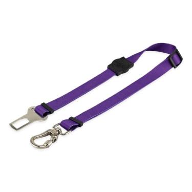 Imagem de Mood Pet Cinto De Segurança Pet Universal Cachorro Gato Cães Gatos Carro Coleira Adaptador Ajustável (Purple)