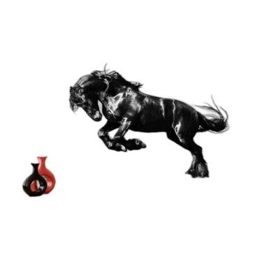 Imagem de Papel De Parede Animais Cavalo Correndo Campo 3,5M Anm356 - Você Decor