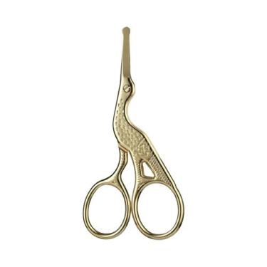 Imagem de Tesoura Profissional De Aço Inoxidável Para Cabelo Facial, Bigode, Nar