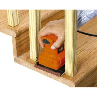 Imagem de Lixadeira Orbital 200W BS200-BR BLACK & DECKER + 1 Par de Luvas, 220V