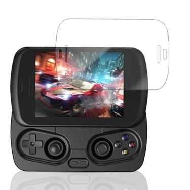 Imagem de YAJOJO Protetor de tela para console de jogos portátil ANBERNIC RG Slide, vidro temperado de dureza 9H para slide ANBERNIC RG, antiarranhões, sem bolhas, clareza HD