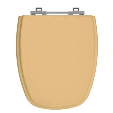 Imagem de Assento Laqueado Monte Carlo Rosa Floral Tampa Vaso Deca Mdf