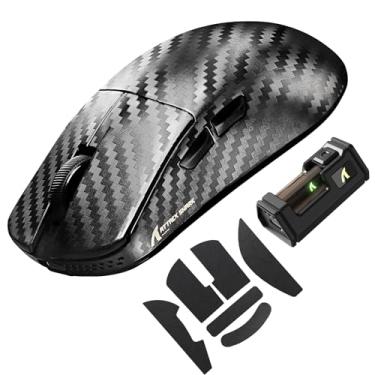 Imagem de R11 Ultra 8K Mouse Gamer Sem Fio de Fibra de Carbono,Sensor PAW3950MAX 42K DPI,49g Superleve Ergonômico com Triplo Modo,Driver em Nuvem para Win/Mac/PC Gamer,Phantom Shark&Tape