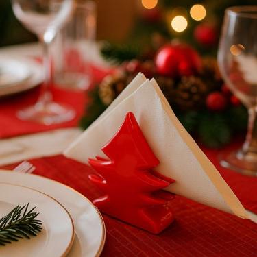 Imagem de Porta Guardanapo Christmas Toy de Cerâmica Vermelho - Scalla