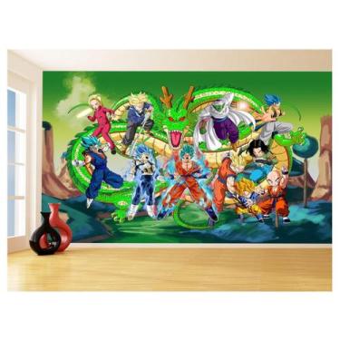 Imagem de Papel De Parede Dragon Ball Goku Vegeta Anime 3,5M Dbz266 - Você Decor