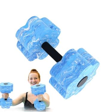 Imagem de Halteres de peso de água - halteres leves para exercícios de piscina, ferramenta de exercício portátil, equipamento de exercícios reutilizável para homens, mulheres