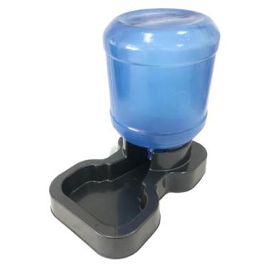Imagem de Bebedouro com Galão e Comedouro com Dispenser para Pets – Água Fresca e Alimentação Automática, Fácil de Usar e Limpar(Bebedouro Azul)