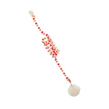 Imagem de aqxreight Brinquedos de Bola de Gato para Porta Suspensa, Divertidos, Aliviam o Tédio, Ventosa de Pelúcia Macia, Fixação, Brinquedos Interativos de Bola de Gato Com Sino para Interior, Roxo,