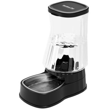 Imagem de Gardner Pet Dispensador automático de água por gravidade para cães, tigela grande de 1,6 galão com aço inoxidável, fonte de água para animais de estimação 100% livre de BPA com filtro para cães, gatos