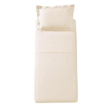 Imagem de Jogo de Cama Solteiro Döhler Marie 300 Fios 3 Peças, Bege
