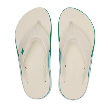 Imagem de Chinelo Kenner Kenner X-Level Branco Verde Esmeralda-Masculino