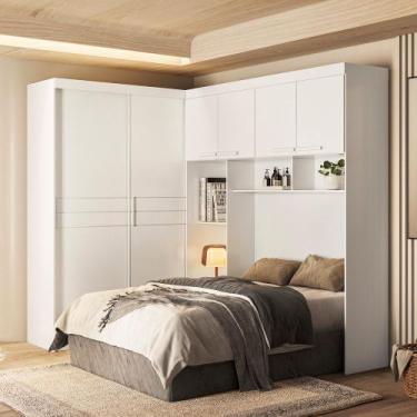 Imagem de Quarto Modulado Completo Casal Florença Branco Moval