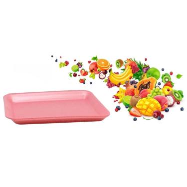 Imagem de Bandeja De Isopor Pink Rosa - B03 Rasa - 235X180X16Mm C/400