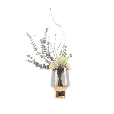 Imagem de Suporte de flores de vidro decorativo, conjunto inteiro, arranjo artificial, mesa de jantar, centros de mesa de negociação, casa de fazenda