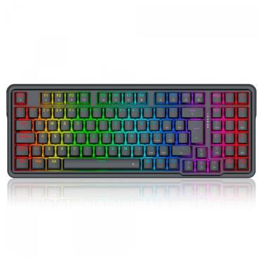 Imagem de Teclado Mecânico Gamer Redragon Glória - ABNT2 - RGB Chroma Mark II - Switch Brown - 98% - Preto-Unissex