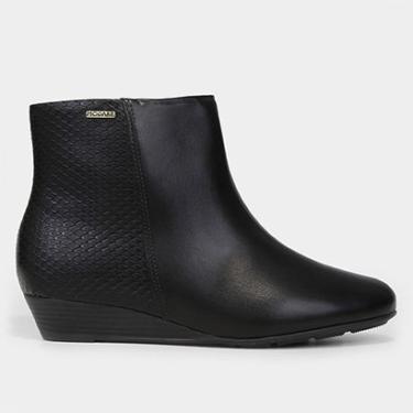 Imagem de Bota Cano Curto Modare Textura Snaker Salto Baixo Feminina-Feminino
