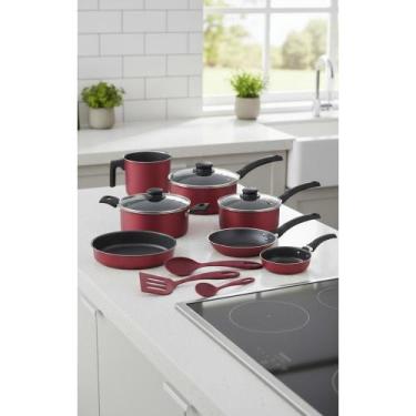 Imagem de Jogo Panelas Antiaderente Vermelho 10 Peças Nylon - Congratulations St