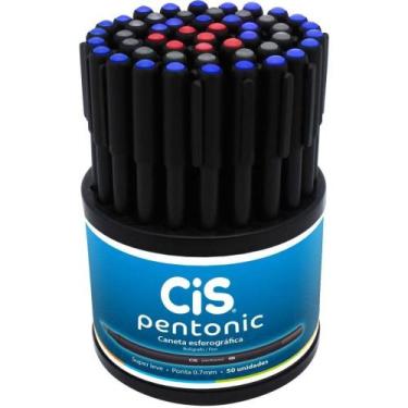 Imagem de Caneta Esferográfica Cis Pentonic 0,7mm 3 Cores Sor Sertic
