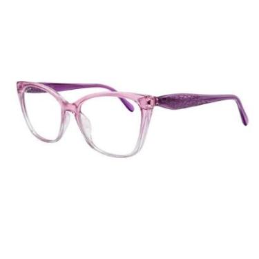 Imagem de Armação Para Óculos De Grau Feminina Leve Moderna Confortável-Feminino