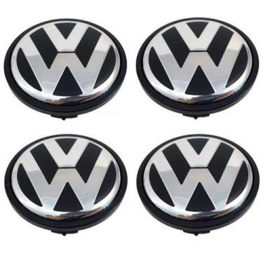 Imagem de Jogo Calota Calotinha Centro Meio Roda De Liga Original Vw Jetta Amaro