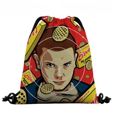 Imagem de Mochila com cordão Anime Eleven com impressão 3D para crianças - yiwei