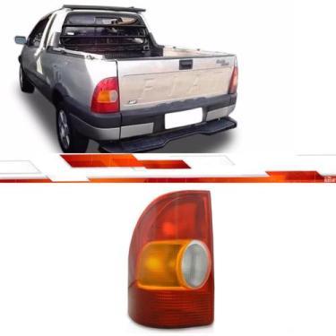 Imagem de Par Lanterna Traseira Tricolor Strada 1998 Ate 2000 - FIAT