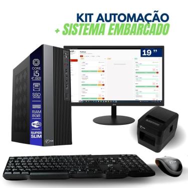 Imagem de Computador PDV com Impressora e Monitor TOB Core I5 4aG 8GB SSD 240GB Sistema TOB Food Embarcado Bivolt