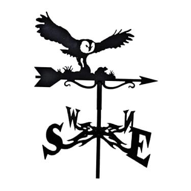 Imagem de Serenable Telhado de Metal Ornamento Ao Ar Livre de Jardim Indicador de Vento, Coruja