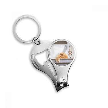 Imagem de Animal Fat Garfield Cat Fotografia Alicate de unha Anel Chaveiro Abridor de Garrafas Cortador