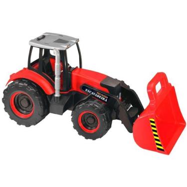 Trator Com Carreta Transporta Toras Brinquedo Da Fazenda em Promoção na  Americanas