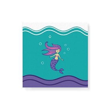 Imagem de Arte Maníacos Quadro Decorativo em Tela Canvas Sereia - 50x50cm