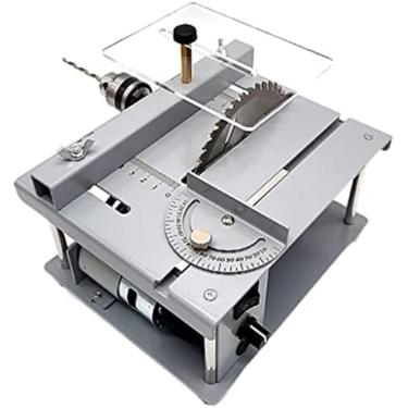 Imagem de Serra De Mesa, Serra De Mesa Portátil, Serra De Bancada Para Carpintaria, Serra De Mesa Para Interior, Ferramenta De Corte Elétrica, Serra De Mesa Em Miniatura Para Corte DIY,19x16,5x10cm,YUYANAIA