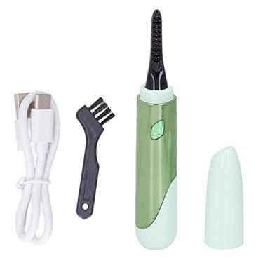Imagem de Modelador de Cílios Aquecido, Modelador de Cílios Recarregável Com 4 Ajustes de Temperatura Mini Almofada de Silicone de Longa Duração para Salão de Beleza (Verde)