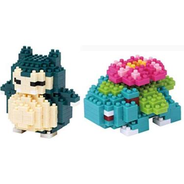 Imagem de Nanoblock - Pokémon Snorlax e Venusaur - Pacote de 2 conjuntos