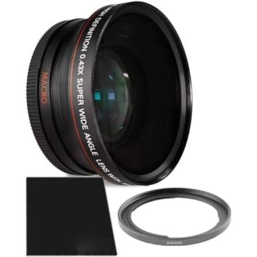 Imagem de HI-DEF Grande angular com lente macro para Canon POWERSHOT SX30 SX40 SX50 SX60 SX520 HS (adaptador de anel incluído)