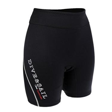 Imagem de Tongina Shorts de mergulho Rash Guard de neoprene de 1,5 mm para mergulho, mergulho, surfe, praia – cinza para homens, G