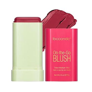 Imagem de Blush em Bastão, Blush Stick Hidratante À Prova D'Água (2 - Hot Red, Único)