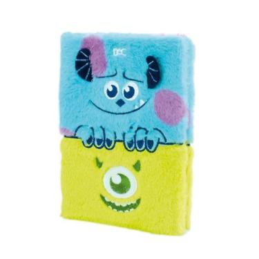 Imagem de Caderno Brochura Pelúcia Fluffy Monstros S.A Disney 80Fls - DAC