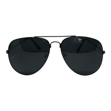 Imagem de Óculos De Sol Aviador Preto  Clássico Unissex Lente UV400 - Maia Acess