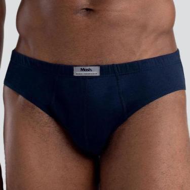 Imagem de Cueca Mash Slip em Algodão Plus Size 074.59, Azul marinho, XXGG